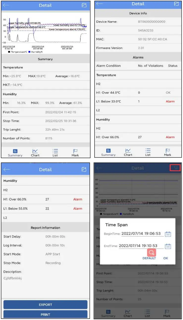 TZONE TZ-BT03 Bluetooth Low Energy Temperature Data Logger - Figure 9