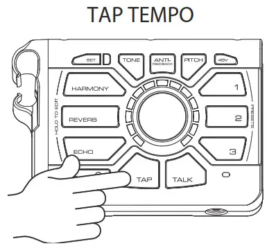 TC HELICON PERFORM-VK Ultimate Mic Stand-Mount Vocal - TAP TEMPO