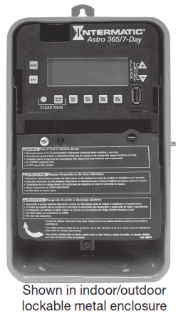 INTERMATIC ET2845CR Electronic 4 Circuit Astronomic 365 7 Day Time Switch