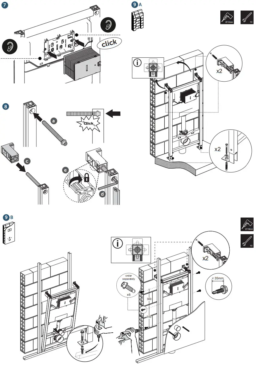 HORNBACH R009467 Ideal Standard ProSys Support Frame for Toilet - Figure 3