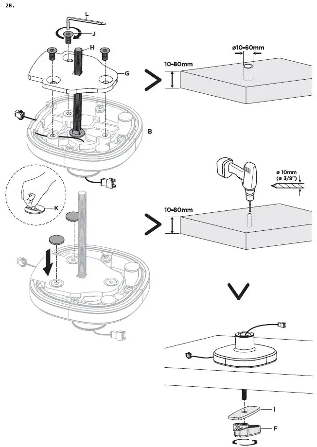 DELTACO GAMING GAM-134 Desk Mount Arm Multi-Color LEDS-5