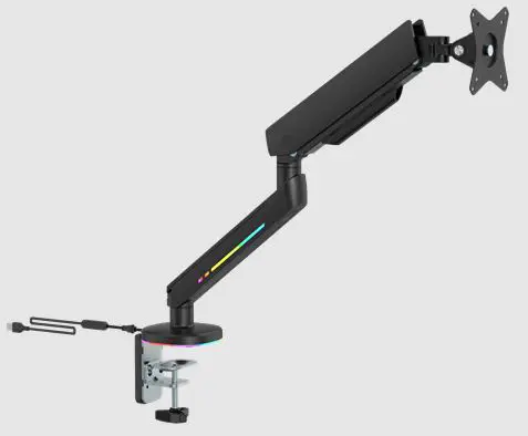 DELTACO GAMING GAM-134 Desk Mount Arm Multi-Color LEDS