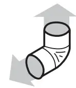 KitchenAid KVWB600DSS 30 inch - 90° elbow y