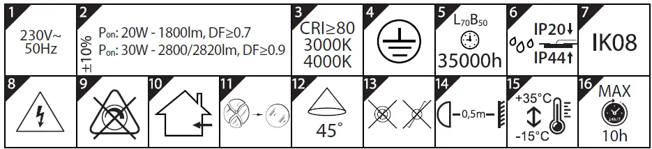 BEMKO-DLM-200-Mafed-LED-Downlight-Instruction-Manual-FIG-3