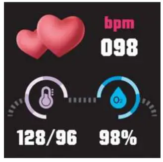 denver SW-154 Smartwatches - Heart Rate Monitor automatically measures