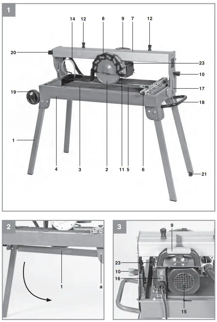 Einhell TE TC 620 1 U Tile Cutting Machine - fig 1