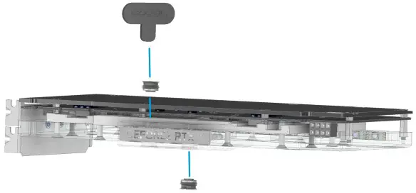 Alphacool Core Eisblock Aurora RTX N 3090 Ti Suprim X INCL Bakplate - Connecting the LED 2
