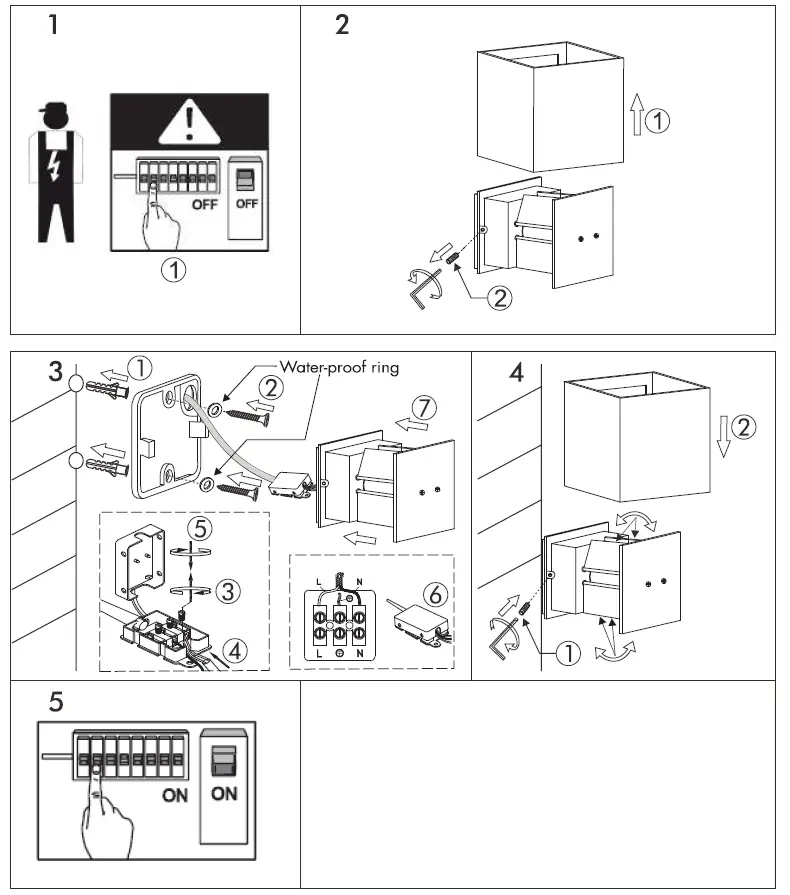 QAZQA 105061 Outdoor Wall Lamp 1