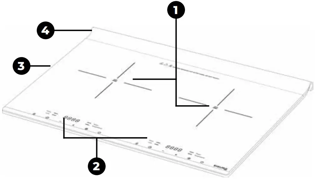 SIGURO SGR IC K310B Induction Hob - FIGURE 1