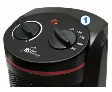 Royal Sovereign HCEHeater-Control Panel