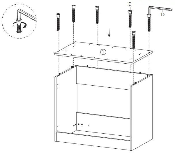 Swiss Madison SM-BV664 Classe 30 Inch Bathroom Vanity In Oak - Attach Base