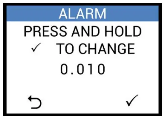 Alarm limits
