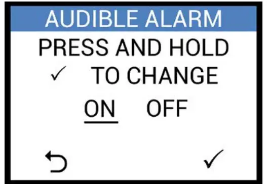 Audible alarm