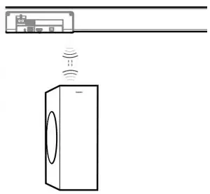 FIG 14 Pair up with the subwoofer