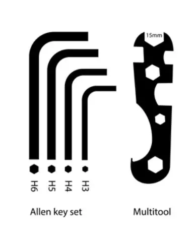 LeKKeR Jordaan+ Women eBike - Allen key set, Multitool