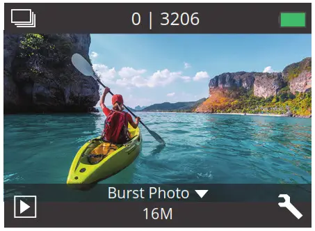 AKASO EK7000 Pro Action Camera - Burst Photo Mode
