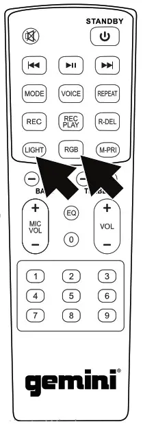 gemini GSYS-4000 Dual 12 Bluetooth Party -- CONTROLLING