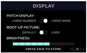 NUX MG-30 Versatile Modeler -display