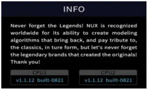 NUX MG-30 Versatile Modeler - info