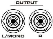 NUX MG-30 Versatile Modeler - output jacks