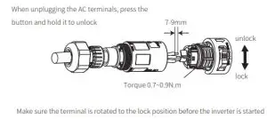 GOODWE XS series singlephase -VACONN AC connectors 2