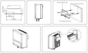 GOODWE XS series singlephase -mount bracket