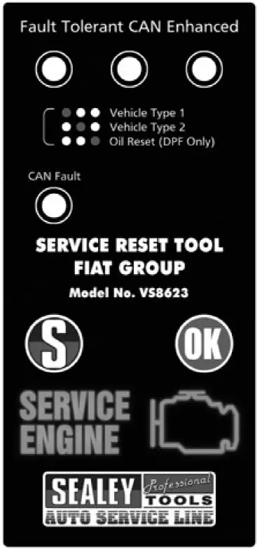 SEALEY VS8623 Service Reset Tool with Oil Degradation Function introduction