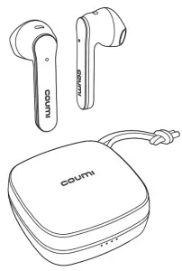 coumi TWS 834A True Wireless Stereo Earbuds-