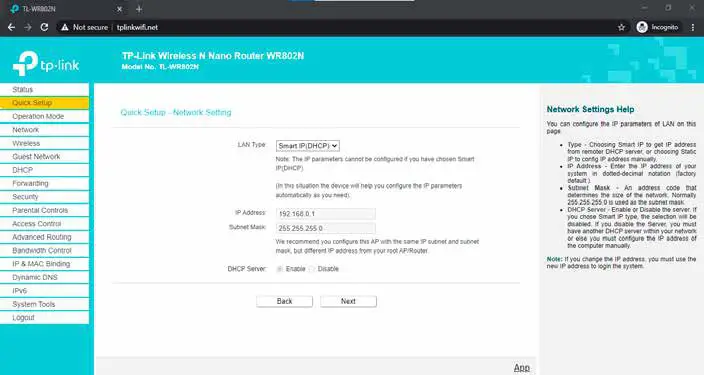 CUES QT333 WiFi Range Extender- settings