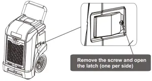 ALORAIR Storm Ultra Industrial Smart WiFi Commercial Dehumidifier - Accessing Internal Components 1
