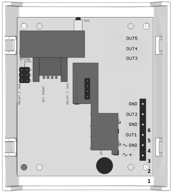 PROTRONIX NLII RH T RS485 Combined RH Temperature Sensor with RS485- Electronic board controls