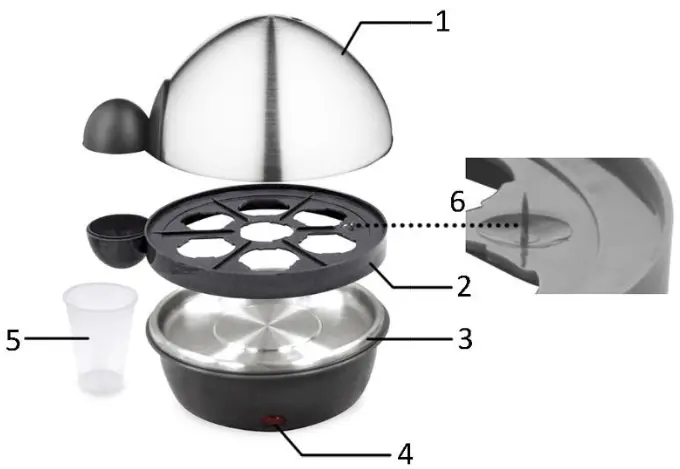 emerio EB 07004 Eggboiler - dar teiler