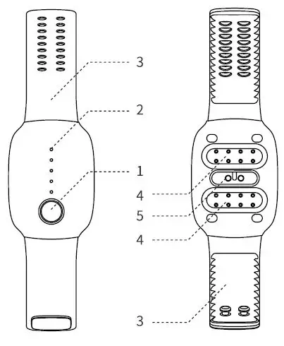 EmeTerm YF-ZTY-E1-BLACK Motion Sickness Nausea Wristband fig 1