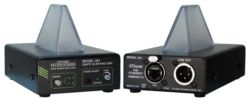 STUDIO TECHNOLOGIES Model 391 Dante Alerting Unit