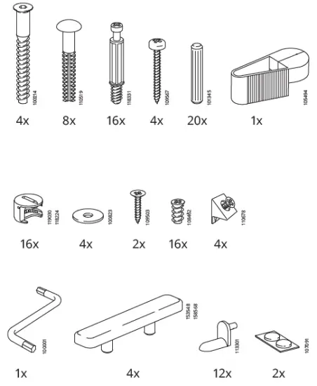 IKEA 903.012.25 BRIMNES Bookcase Fig2
