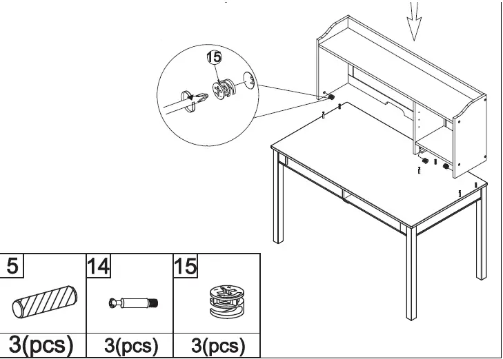 COSTWAY HY10013 Childrens Desk and Chair fig 14