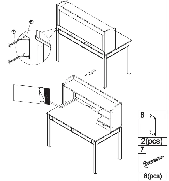COSTWAY HY10013 Childrens Desk and Chair fig 15