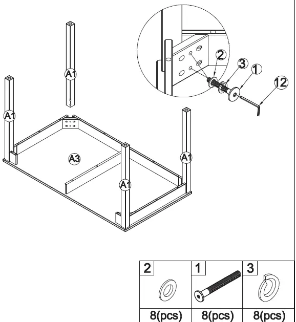 COSTWAY HY10013 Childrens Desk and Chair fig 7