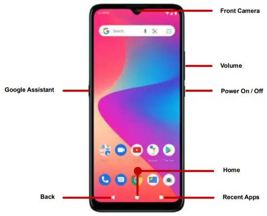 BLU C7 Smart Mobile Phone - key functions