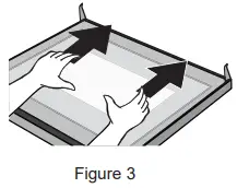 Midea MO5BL Built in Electric Oven - Place the door