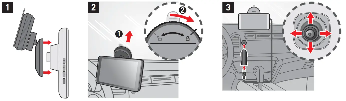 MAGELLAN TR7 Cam CDP Off Road GPS Navigator - Mount t