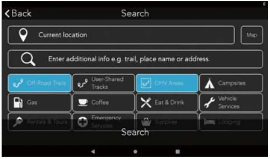 MAGELLAN TR7 Cam CDP Off Road GPS Navigator - Search For