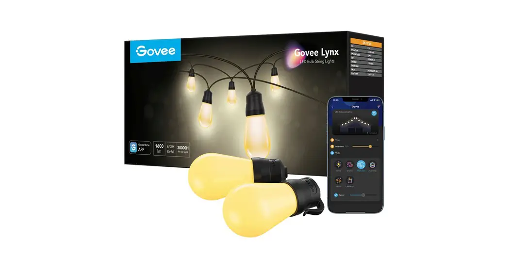 Govee H7012 Lynx Led Bulb String Lights User Manual Govee H7012 Lynx Led Bulb String Lights User Manual
