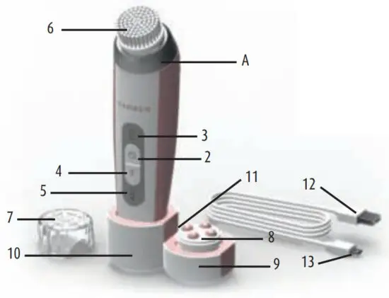Carmen Sonic FC1800 Focal Cleansing Brush - overview