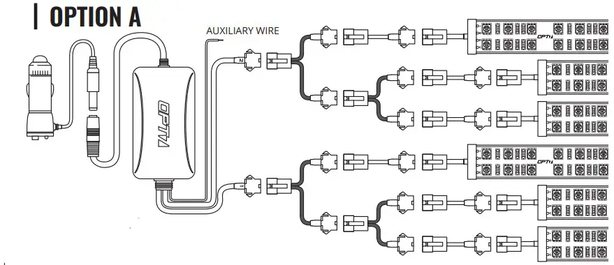 diagramOPT7 Double Row Interior OPTION A