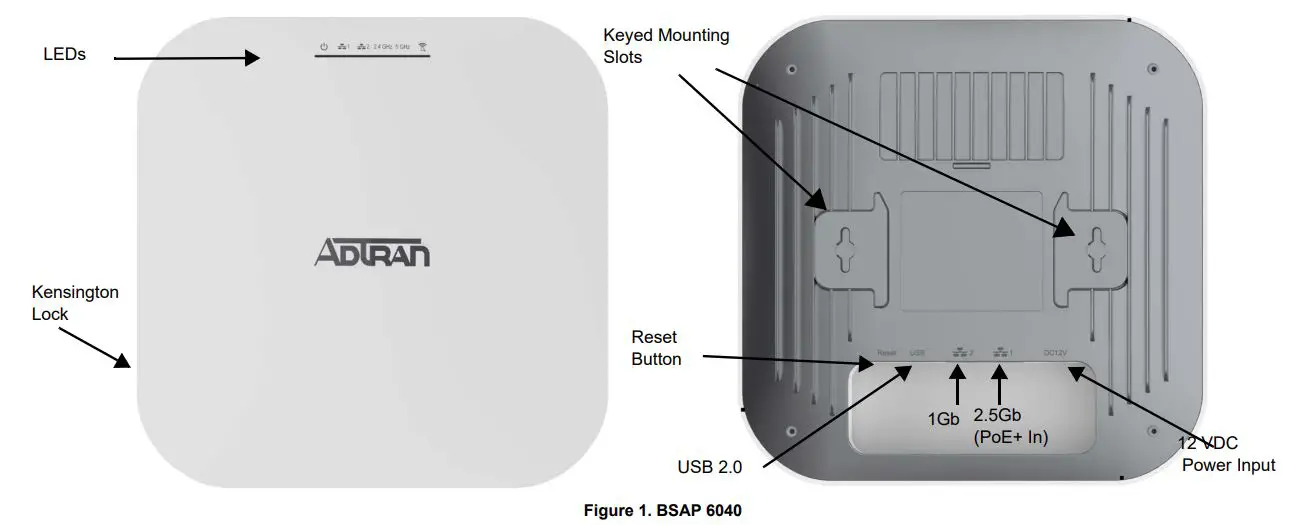ADTRAn BSAP 6040 4x4 AX Dual-Band Access Point User Guide - Figure 1