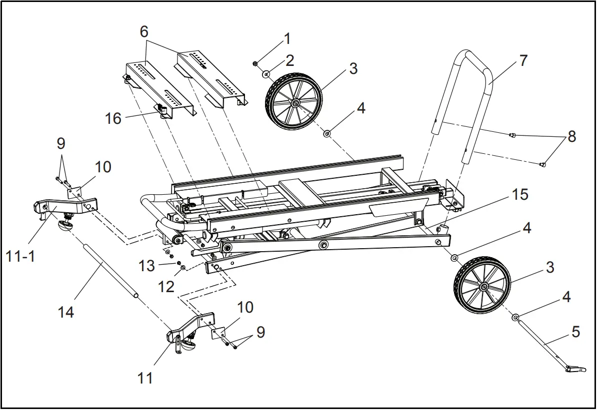 makita WST05 Miter Saw Stand 1