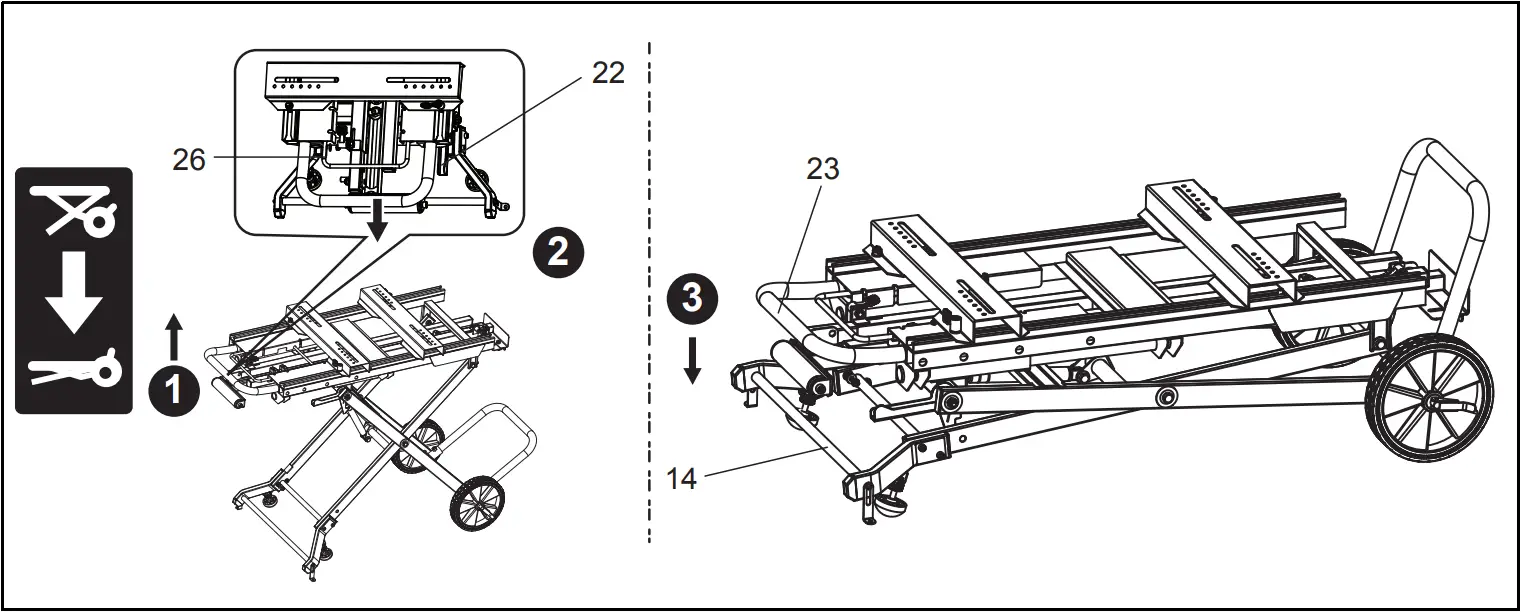 makita WST05 Miter Saw Stand 4