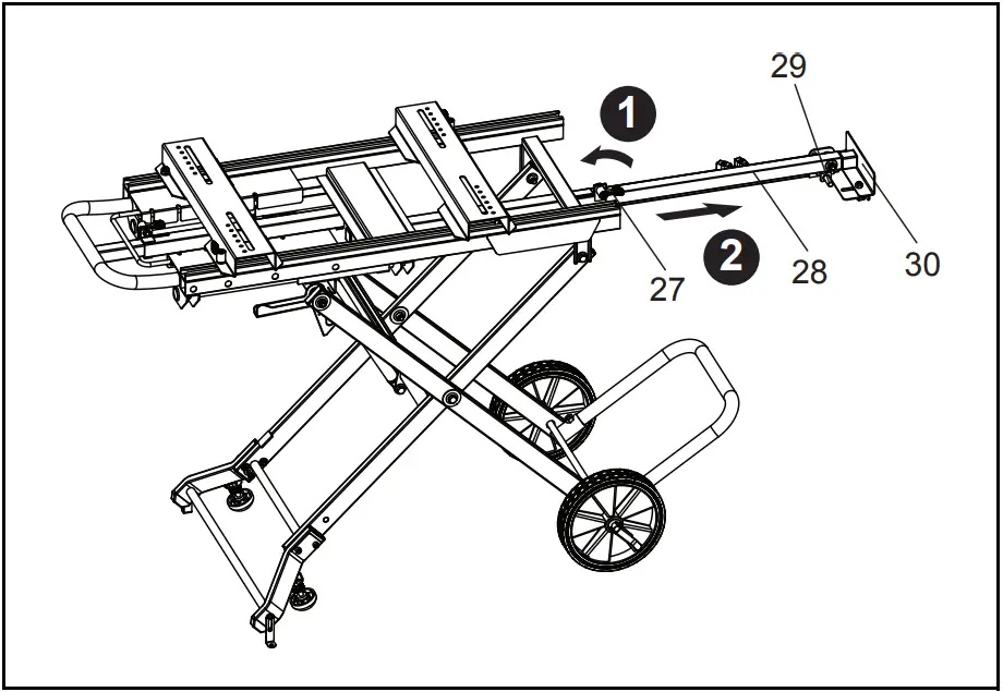 makita WST05 Miter Saw Stand 5