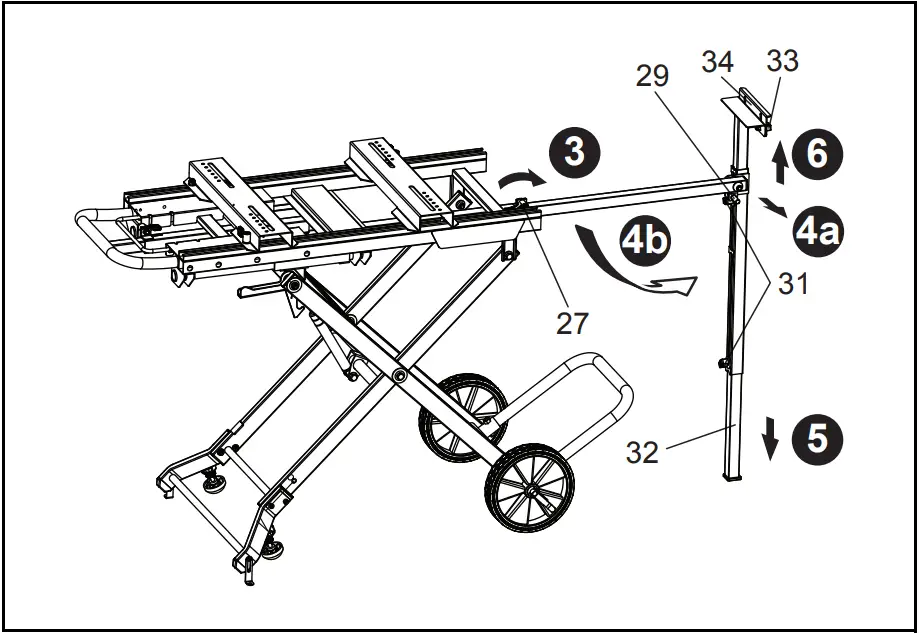 makita WST05 Miter Saw Stand 6
